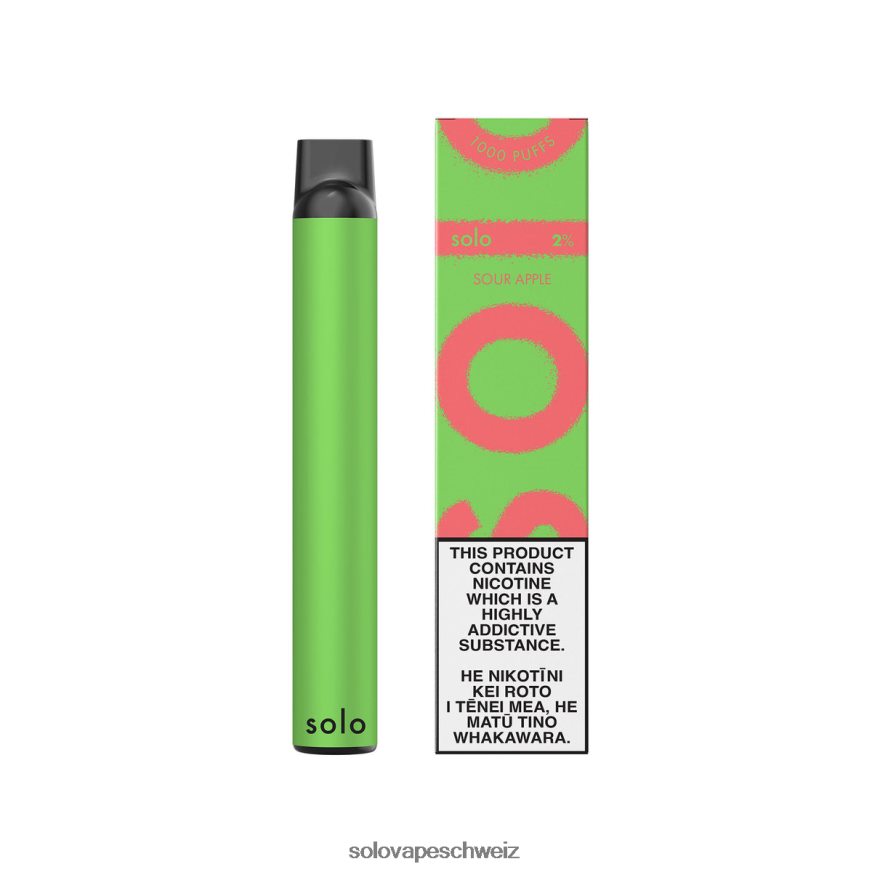 saurer Apfel Solo Einweg-Vapor VXT6N25 | Solo Vape Puff